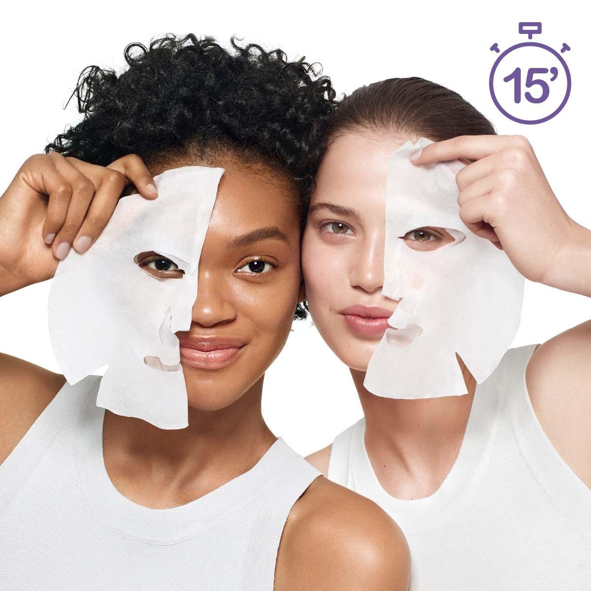 Garnier Maschera in Tessuto Skin Active Hydra Bomb, Super Idratante ed Effetto Relax, Con Acido Ialuronico e Lavanda, Per Pelli Stressate, 28 gr