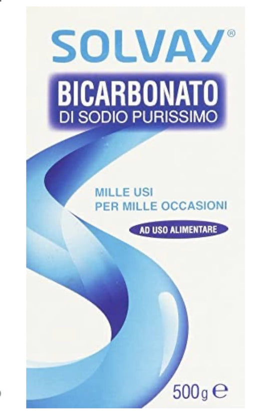 20 x SOLVAY Bicarbonato Sodio Purissimo Milleusi 500 GR