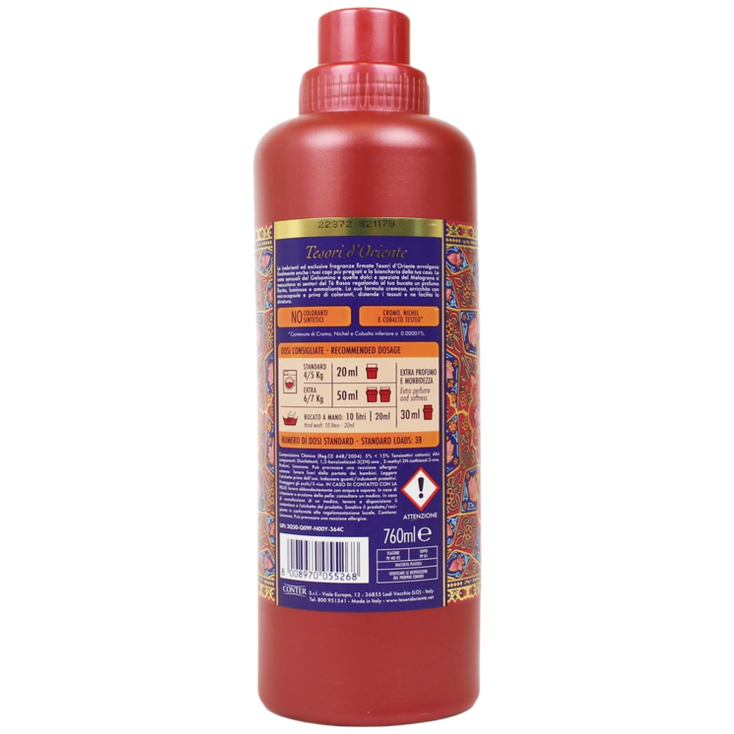 TESORI D'ORIENTE SET AMMORBIDENTE: Hammam - Persian Dream - Byzantium - Ayurveda 760 ml