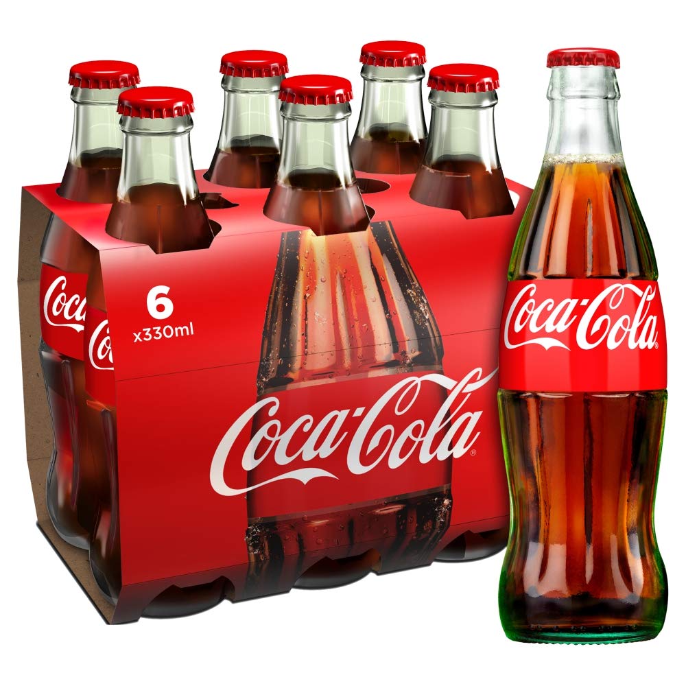 Coca-Cola Bottiglia di vetro, 6 x 330 ml