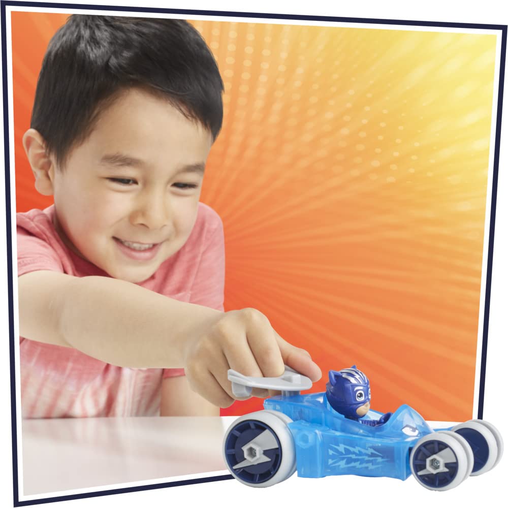 PJ Masks Yoyo Animale Power, Gatto-Bolide, Veicolo e Personaggio articolato, Giocattolo prescolare per Bambini a partire dai 3 anni F5337, Multicolore