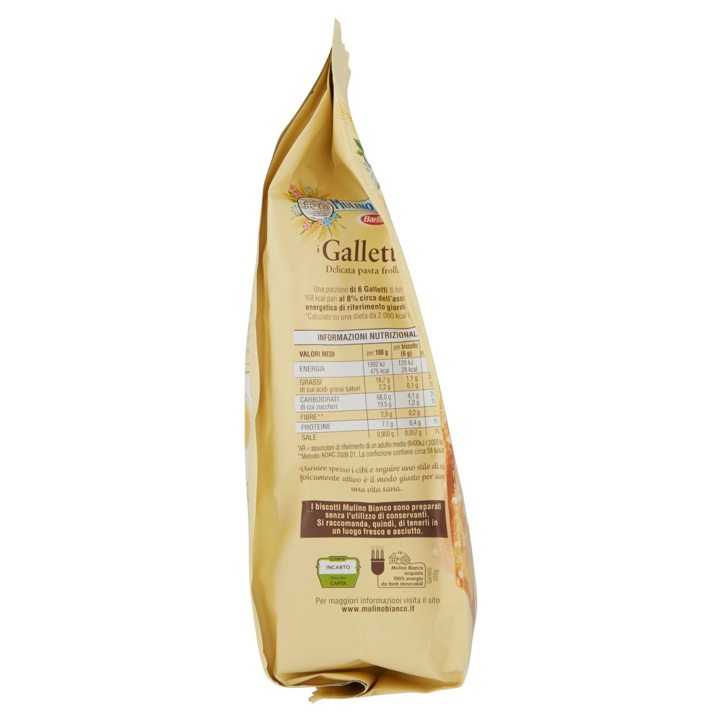 Barilla Galletti - 350 gr - [pacco da 6]