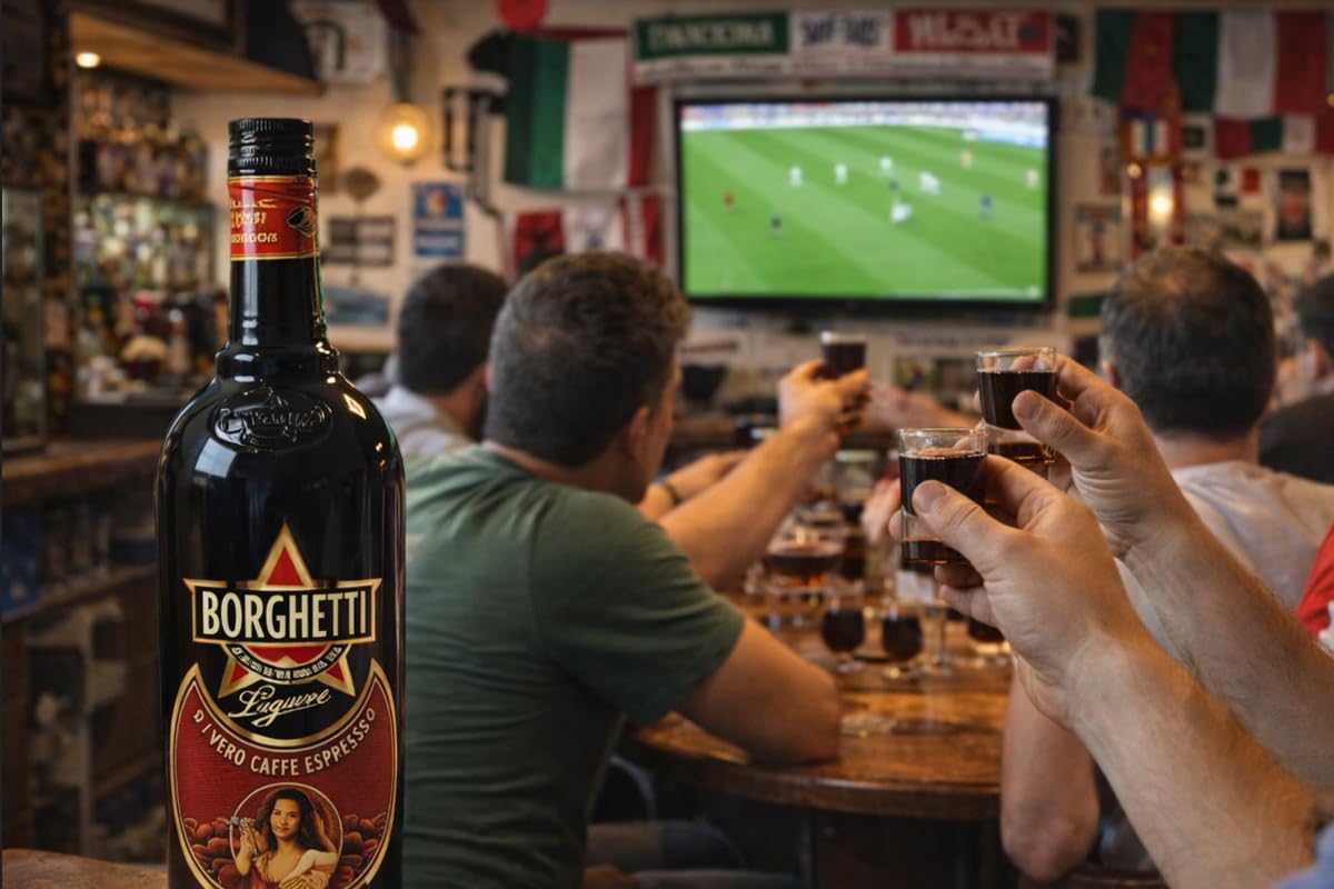 CG94 - Caffè Sport Borghetti – Liquore al Caffè Espresso Italiano – Confezione Global Dream da 2 Bottiglie da 1000 ml