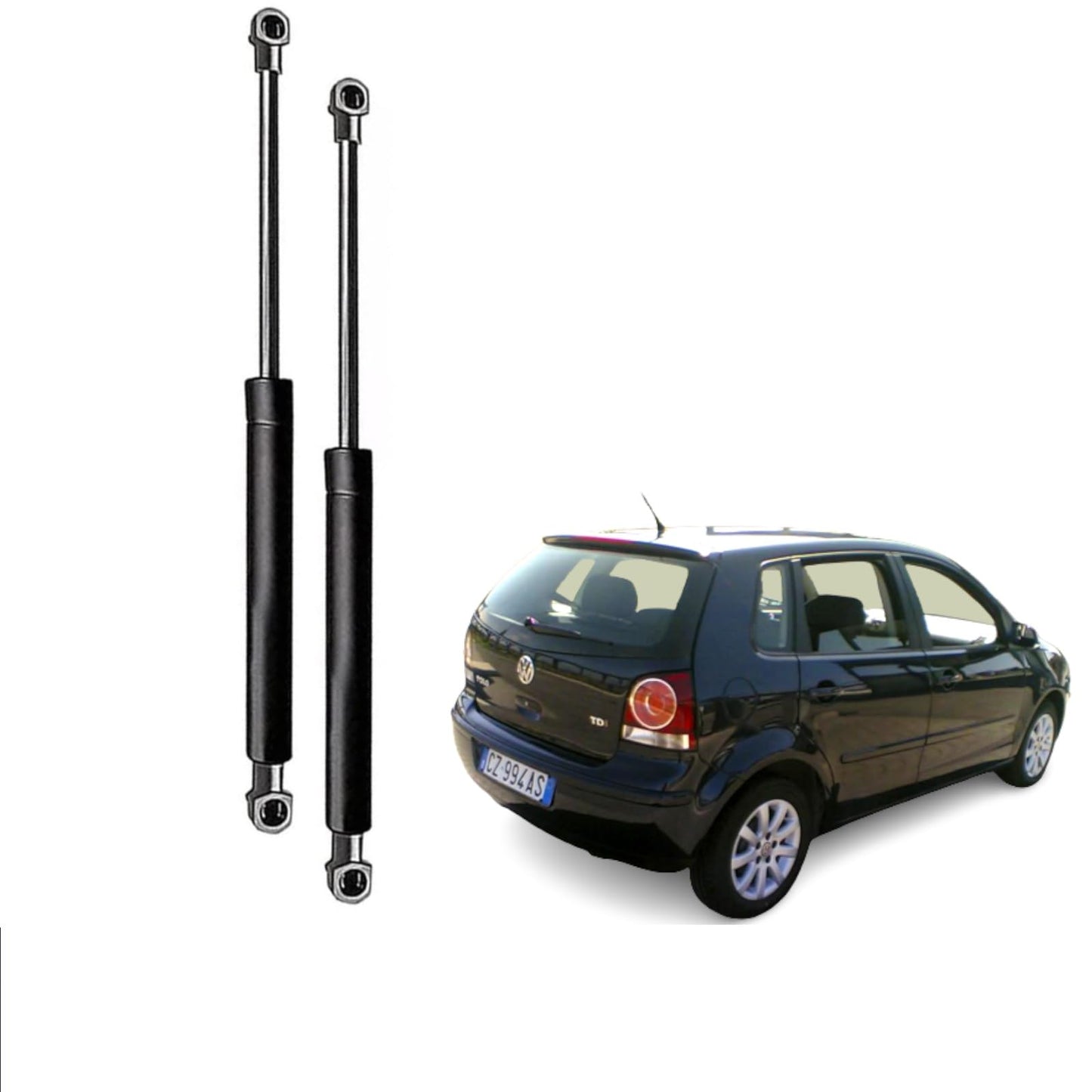 CG94 COPPIA MOLLA A GAS POLO 2001 (L=500 -S=200 - F=400)