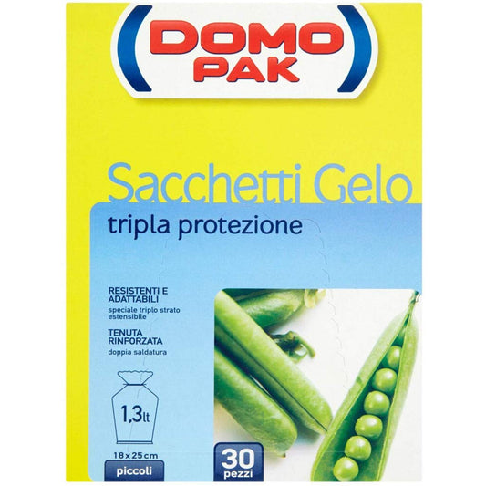 Domopak – Sacchetti Gelo, Tripla Protezione, Piccoli (18 x 25 cm, 1,3Lt) – 30 pezzi – [Pack di 7]