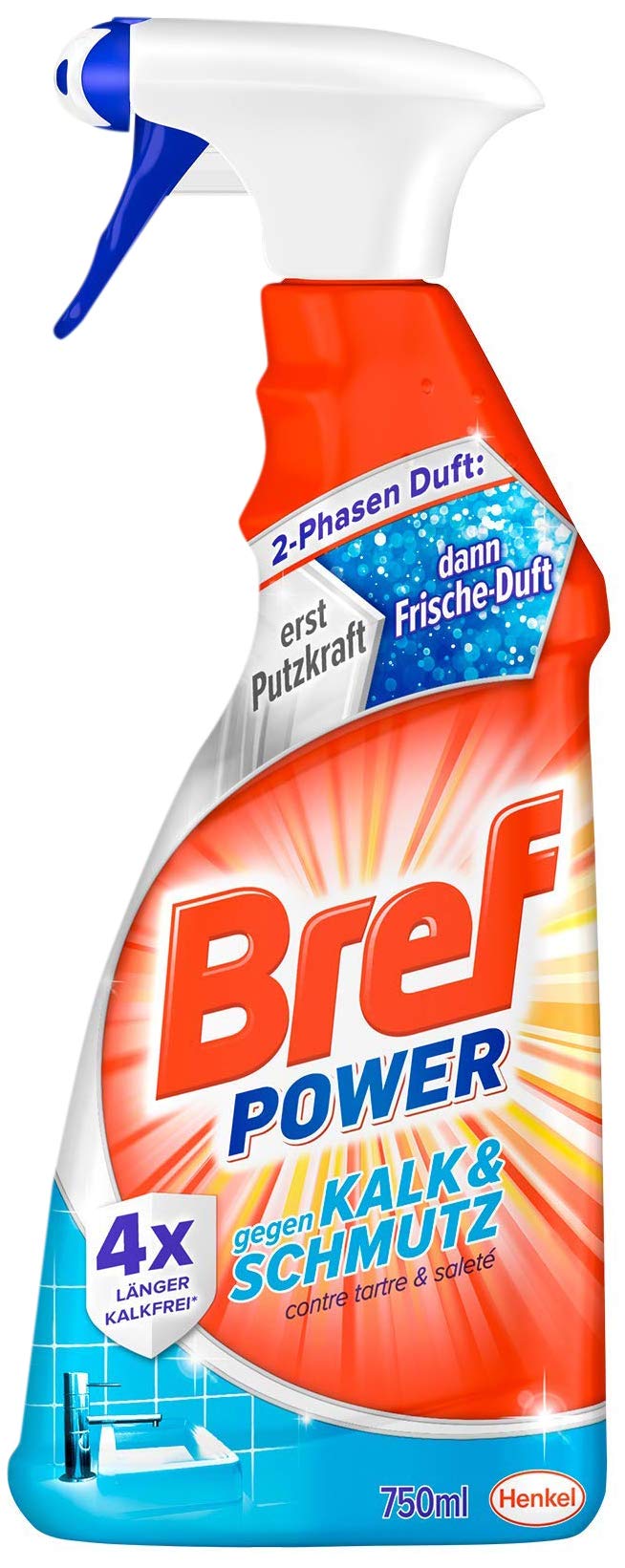 Bref Power - Detergente per il bagno, contro lo sporco e il calcare