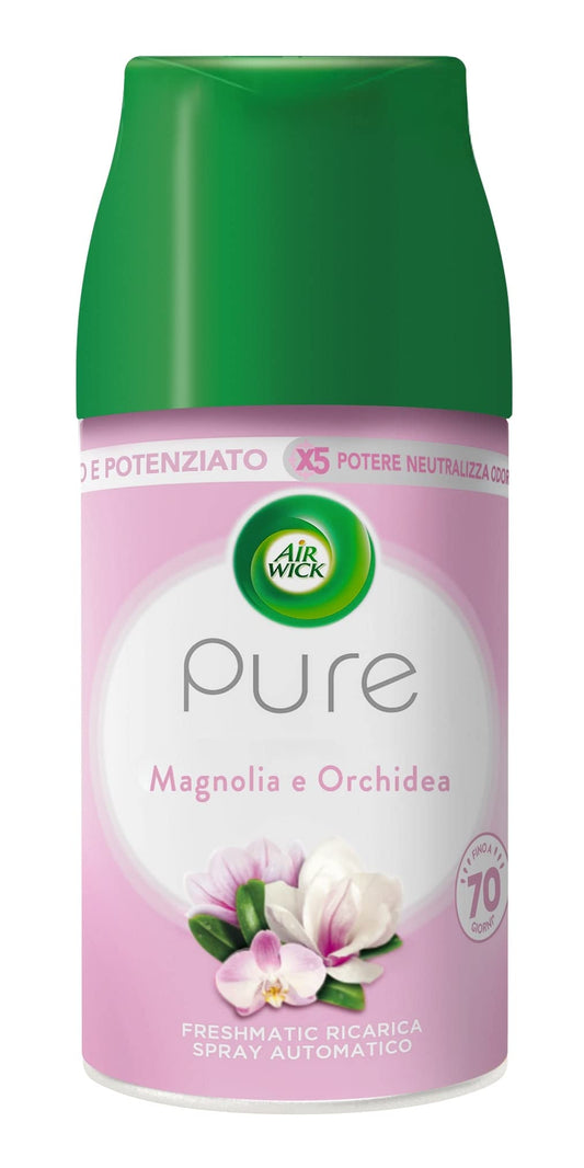 Airwick Freshmatic Ricarica Pure Magnolia e Orchidea Profumatore per ambiente 250 ml