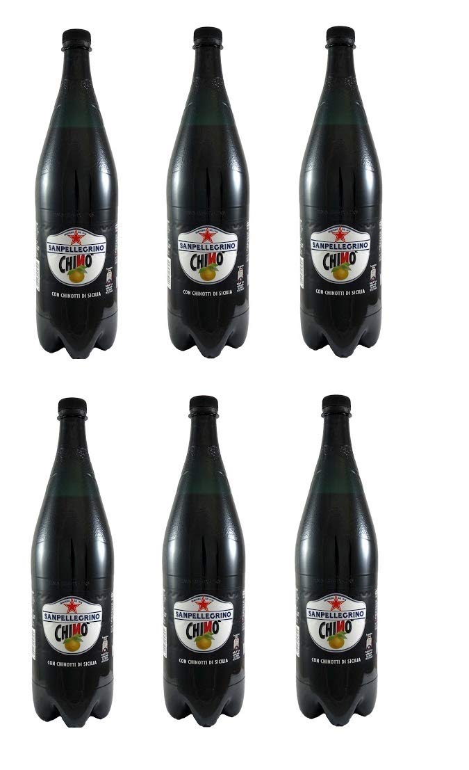 6X San Pellegrino Chinotto Chino' Italian Soft Drink Beverage PET 1,25l Italiano Amaro Limonata Arancia