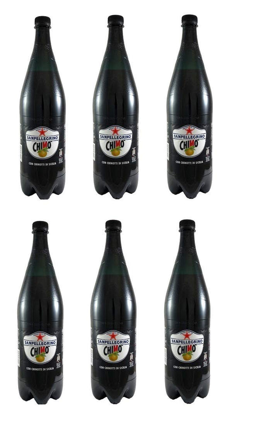 6X San Pellegrino Chinotto Chino' Italian Soft Drink Beverage PET 1,25l Italiano Amaro Limonata Arancia