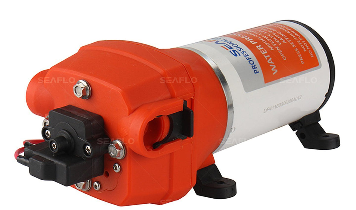 SEAFLO POMPA AUTOCLAVE ACQUA silenziosa da 12V 17 litri con PRESSOSTATO Barca Camper