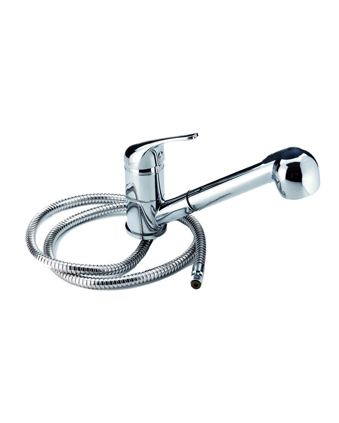 Trem-Miscelatore Monocomando Cromato + Doccia Estraibile Cromata