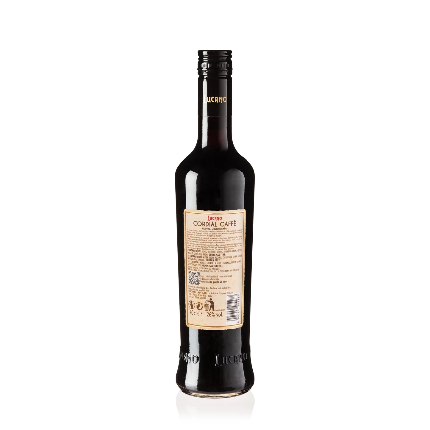 Lucano Anniversario Cordial Caffe 26% Vol - Bottiglia da 70 cl