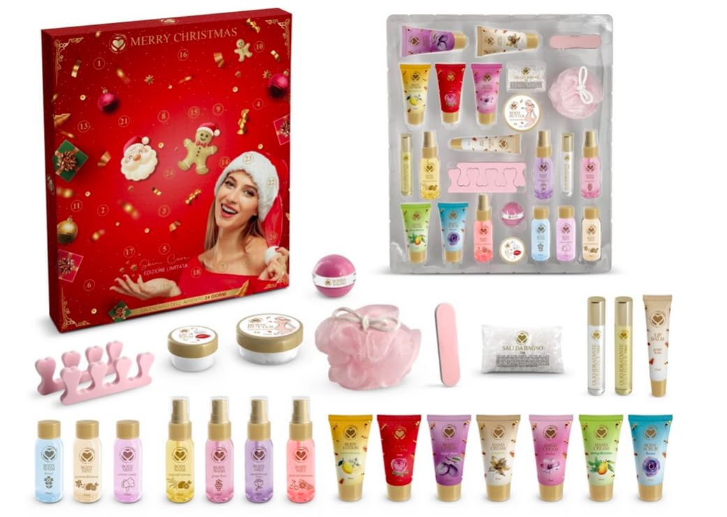 Calendario dell'avvento 2024 make up Seta Blu 24 giorni Skin care edizione limitata