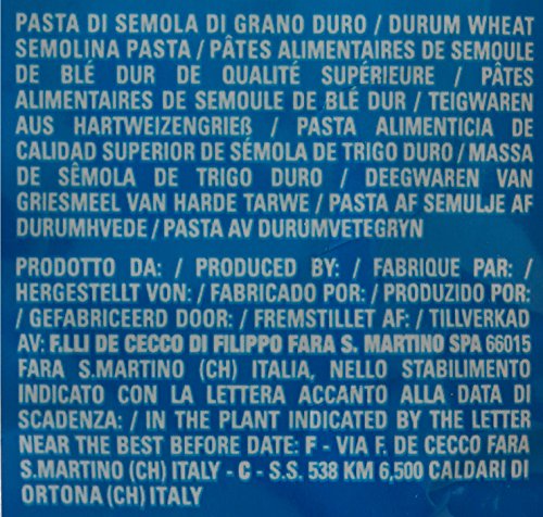 De Cecco - Mafaldine n 2, Pasta di Semola di Grano Duro - 500 g - [confezione da 12]