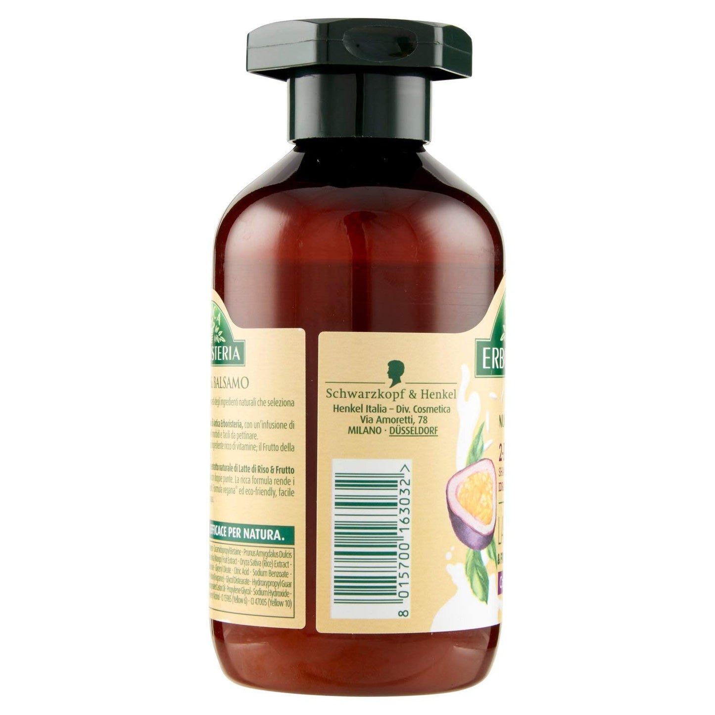 Antica Erboristeria Shampoo e Balsamo 2-in-1, Latte Di Riso e Frutto della Passione, 225 ml