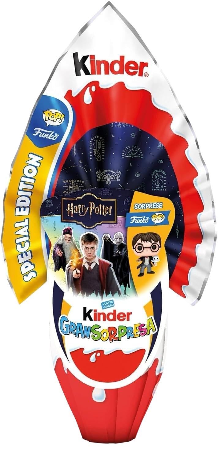 CG94! BOX GRANSORPRESA Maxi Harry Potterx uovo 2025 peso 220 gr + 2 CIALDE LUCKY CAFFE' OMAGGIO