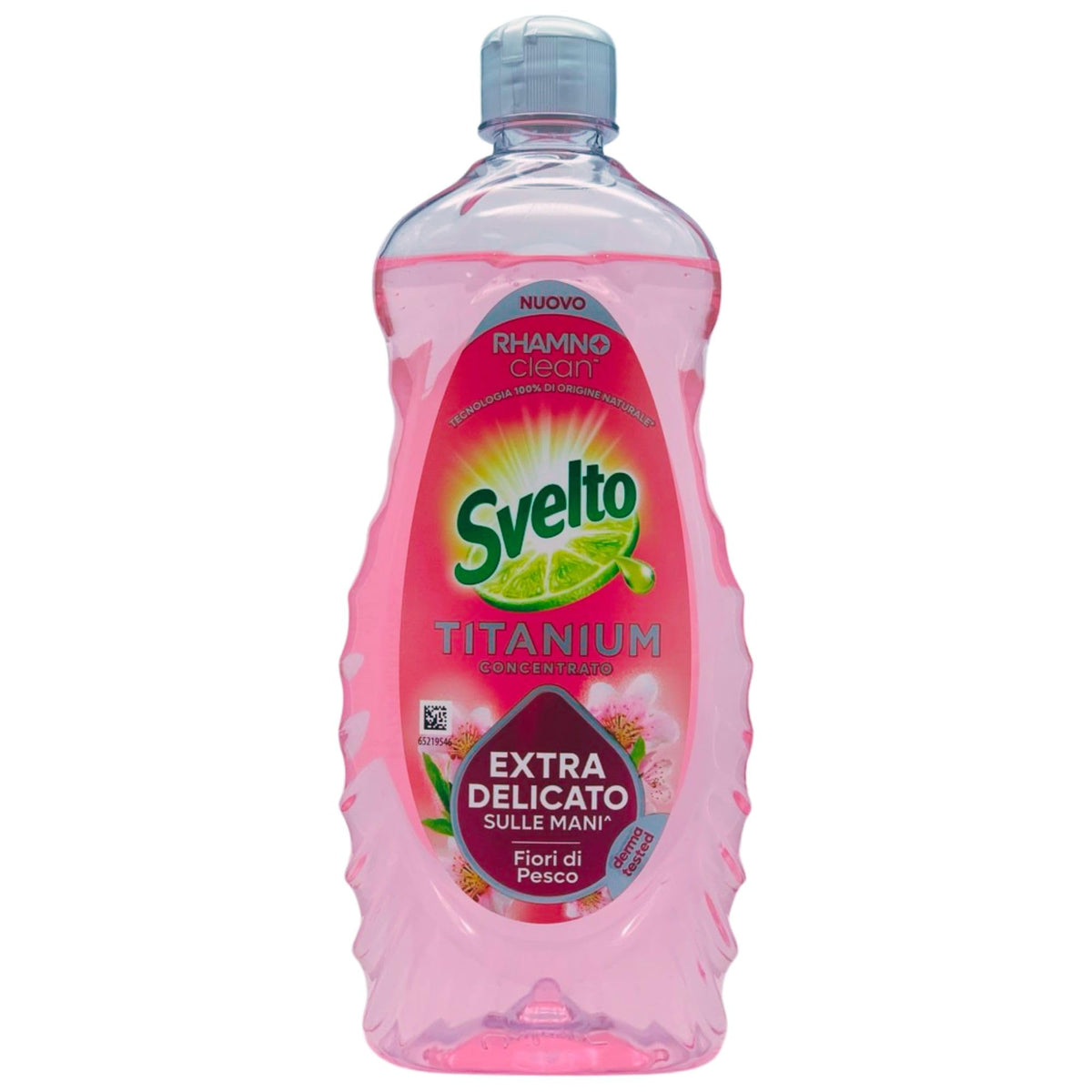 Detergente Per Stoviglie a Mano, Titanium Concentrato. Extra Delicato Sulle Mani FIORI DI PESCO, La Scelta Perfetta Per Chi Desidera Piatti Splendenti e Mani Protette 650ml