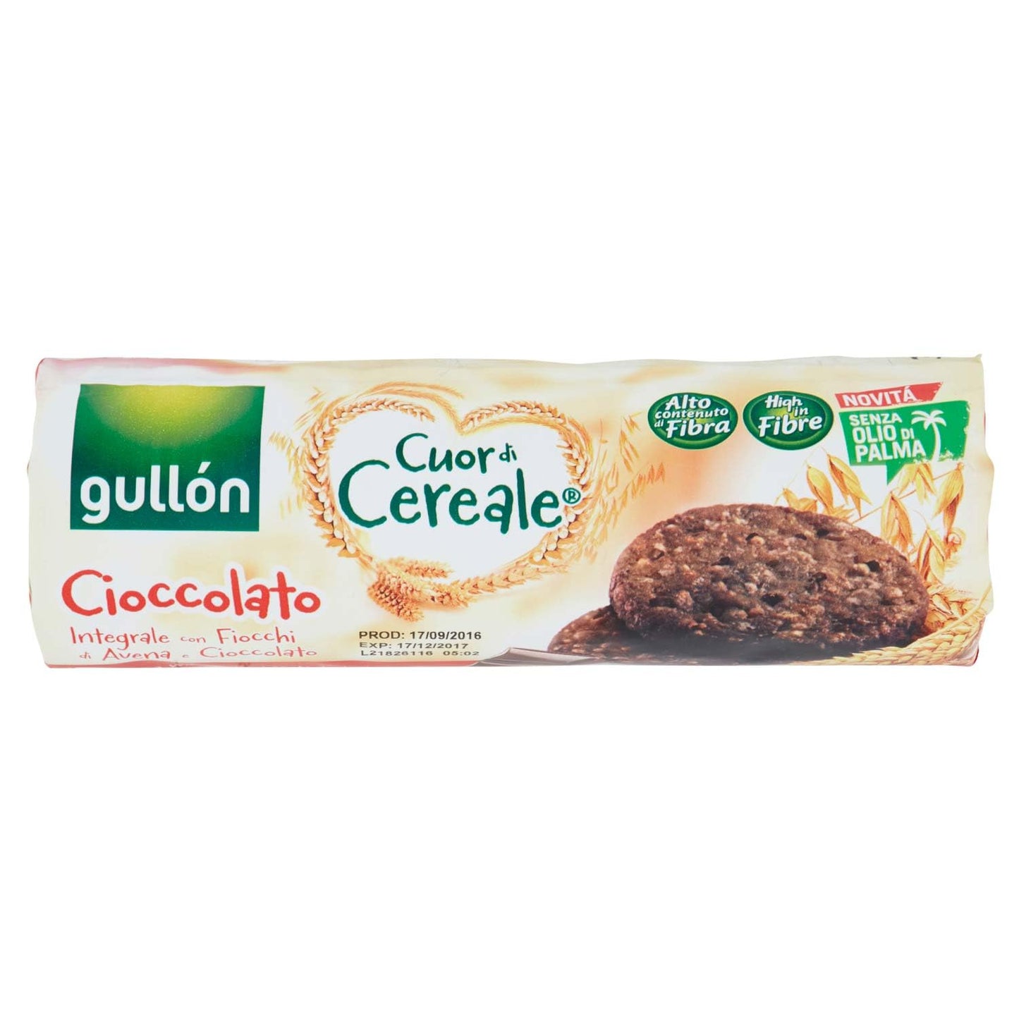 Biscotti Gullòn Cuor di Cereale Cioccolato gr.280