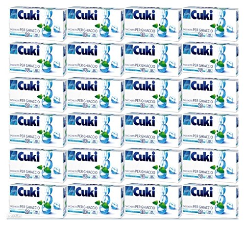 24 Confezioni CUKI SACCHETTI CUBETTI GHIACCIO FREEZER congelatore