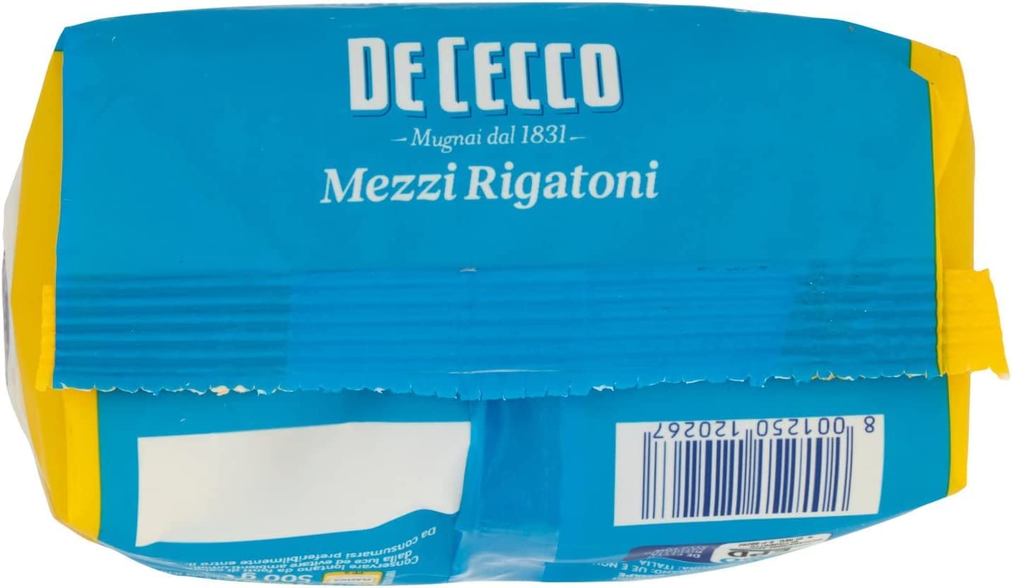 DE CECCO MEZZI RIGATONI N.26 GR 500 X 10