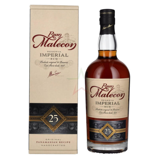 Rum Malecon Añejo 25 Años Reserva Imperial 40,00% 0,70 lt.