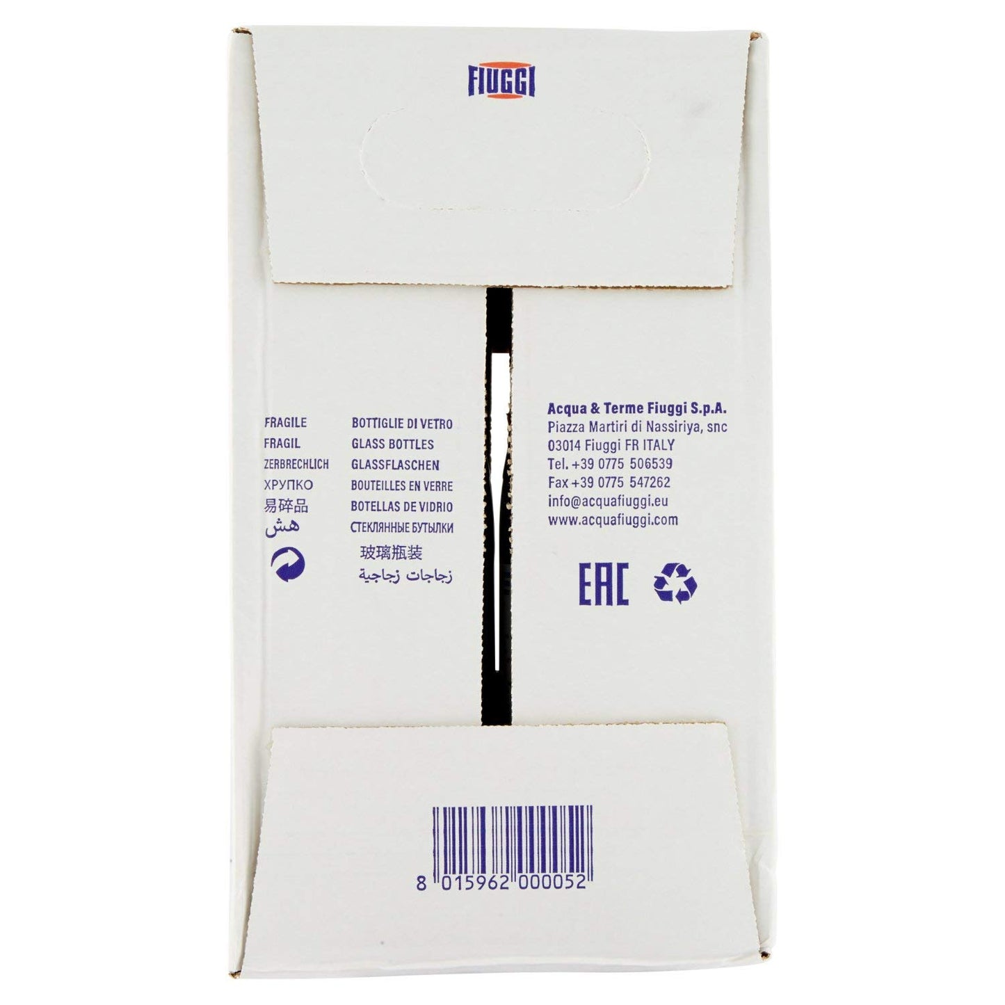 Fiuggi Acqua Minerale Naturele Oligominerale - Confezione da 6 x 1000 ml