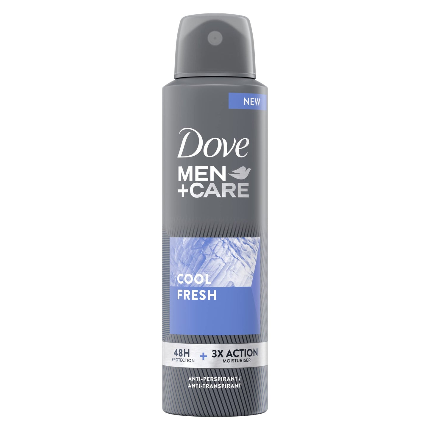 Dove Men+Care Deodorante Spray Cool Fresh, con 1/4 di Crema Idratante, Deodorante Uomo Antitraspirante Senza Alcol, Aiuta a Ridurre le Irritazioni, Fino a 48 Ore di Protezione, 6 pezzi da 150 ml