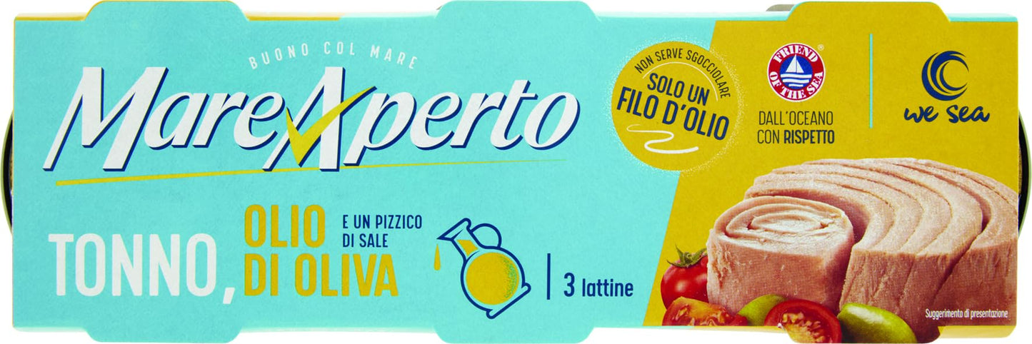 Mareaperto Tonno Olio Oliva Pronto Da Gustare 60g X 3, 180g