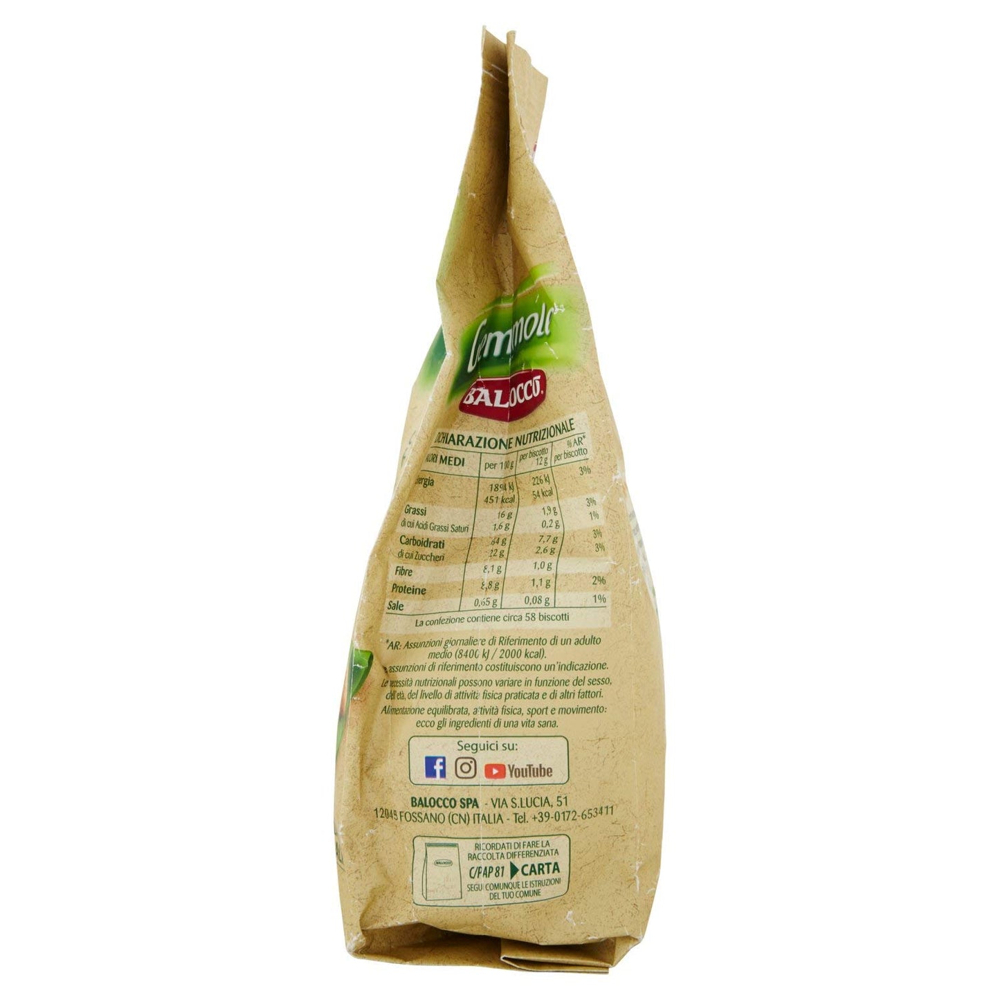 Balocco 150827 Biscotti Gemmole, 700 gr