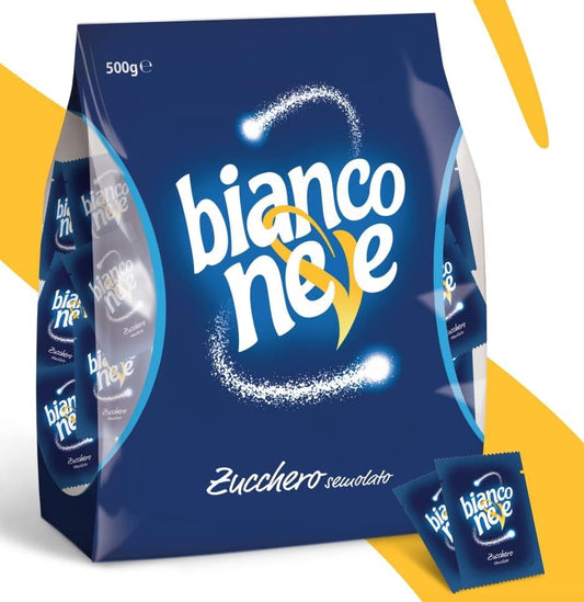bianco neve Bustine Monodose Di Zucchero Confezioni da 500 GR SET DA 4 PEZZI