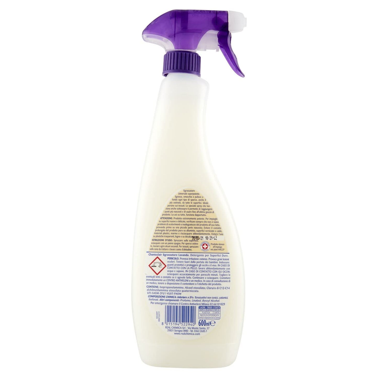 Chante Clair Lavanda Sgrassatore universale Degreaser Cleaner Sgrassatore con profumo di lavanda, 600 ml