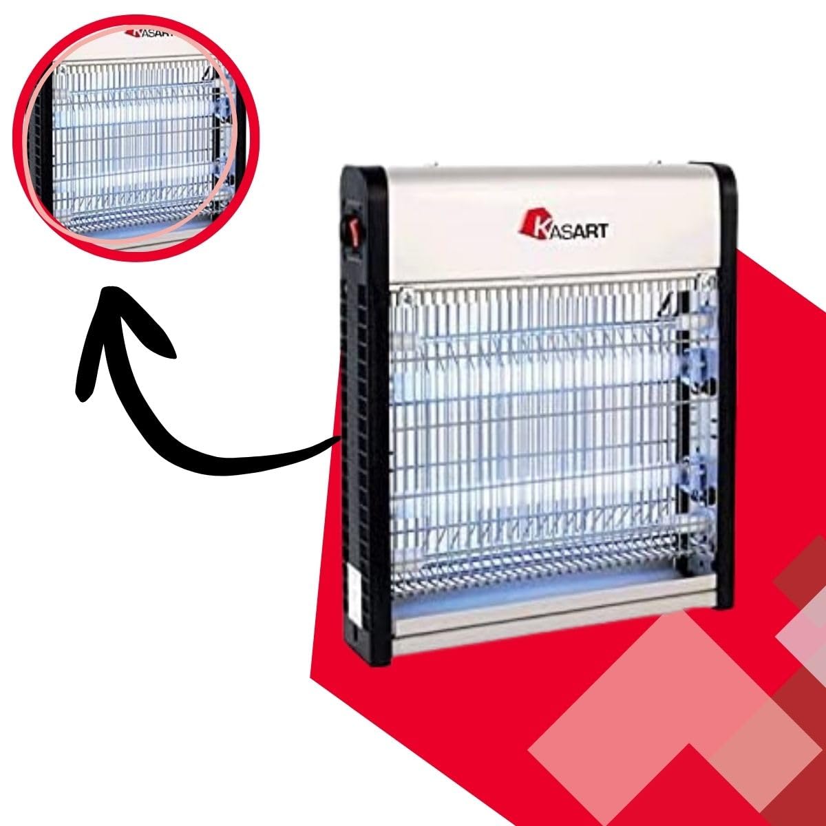INSETTICIDA ELETTRICO 2 x 20 W cm 64 x 7.2 x h 26 mq.140