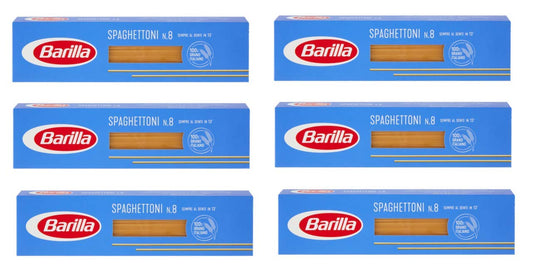Barilla 6X Vermicelli (Spaghetti) No. 8 Italian Pasta 500 g
