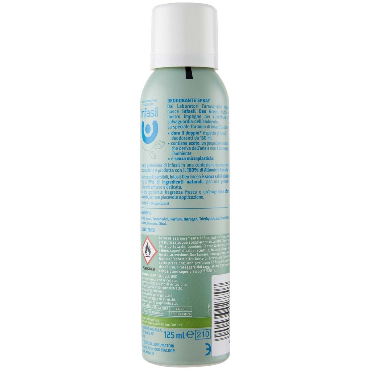 Infasil Deospray Eco-Green Fresco, 125 ml