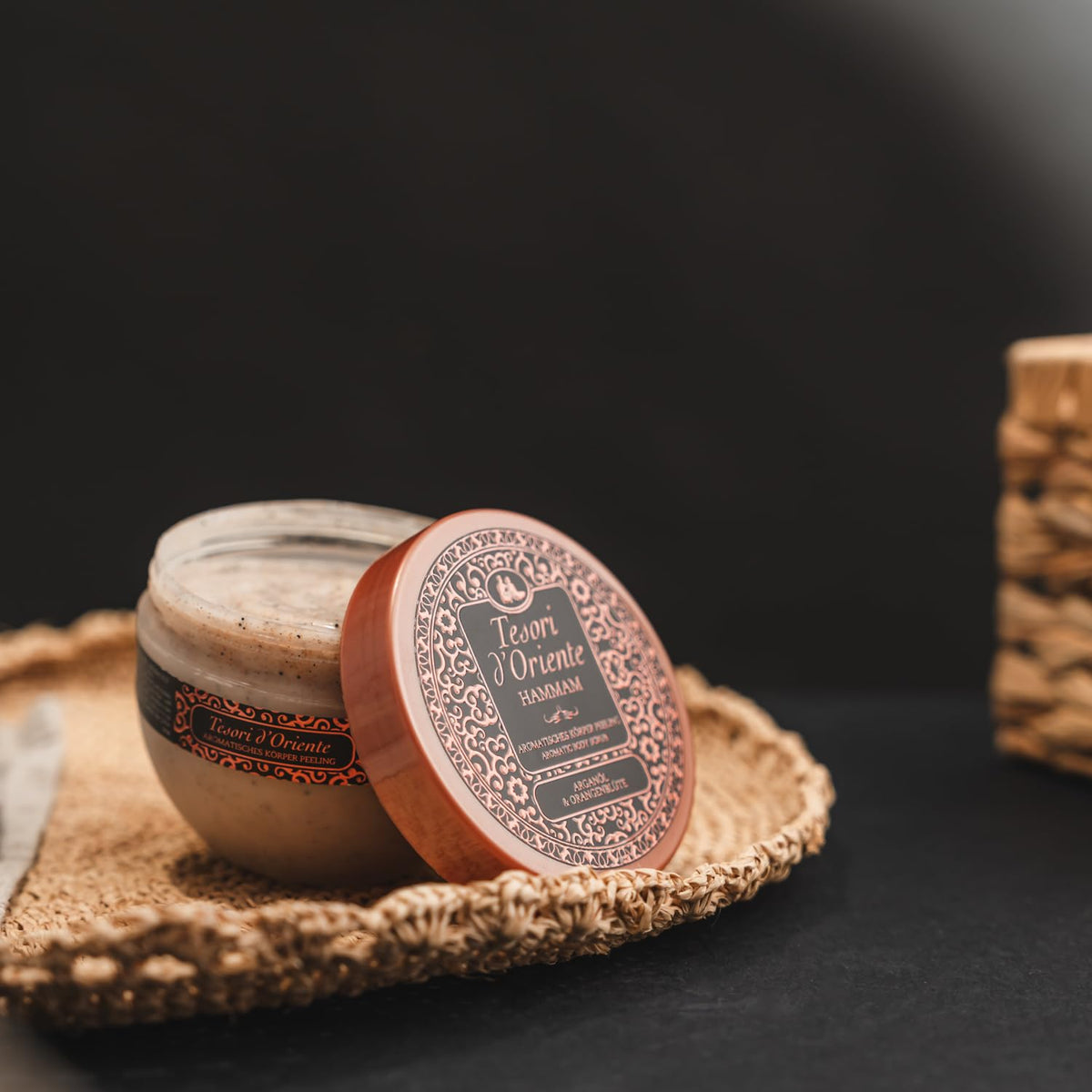 Tesori d'Oriente | Scrub corpo 'Hammam' | esfoliazione corpo aromatico | Rituali benessere per corpo e sensi | 300 ml