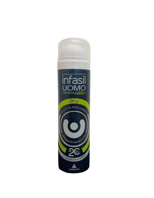 Infasil Deodorante spray da uomo, per la cura e l'igiene personale, confezione da 6, 150 ml