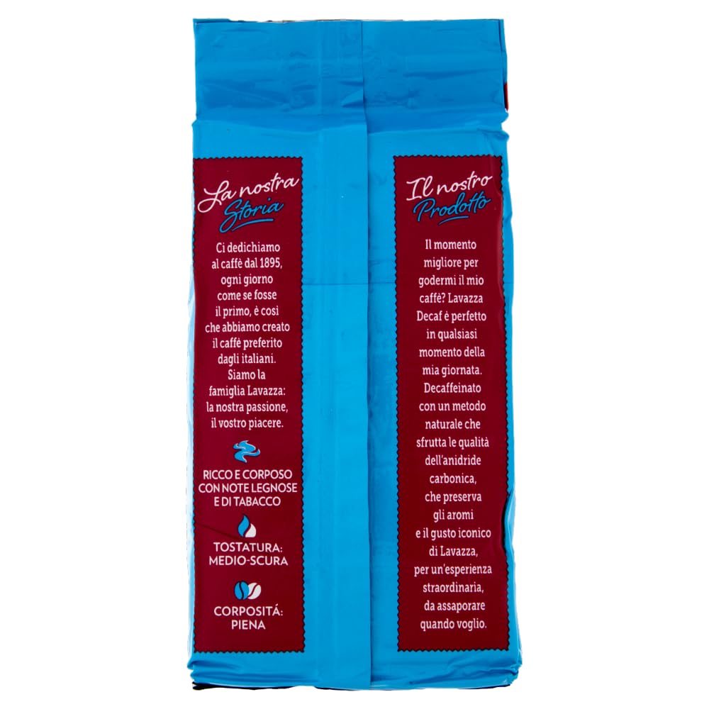 9x 250g Lavazza Dek INTENSO Macinato Decaffeinato