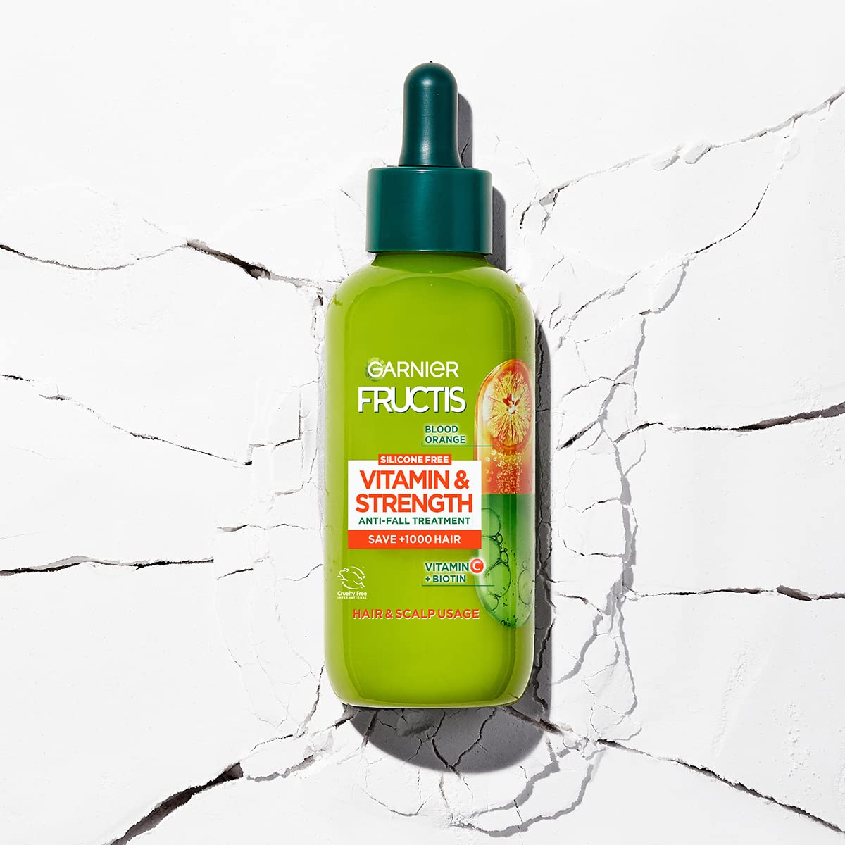 Garnier Fructis Vitamine&Forza, Trattamento Anticaduta Fortificante per Capelli Fragili e Soggetti a Rottura, per Capelli 10 Volte più Forti, 125 ml