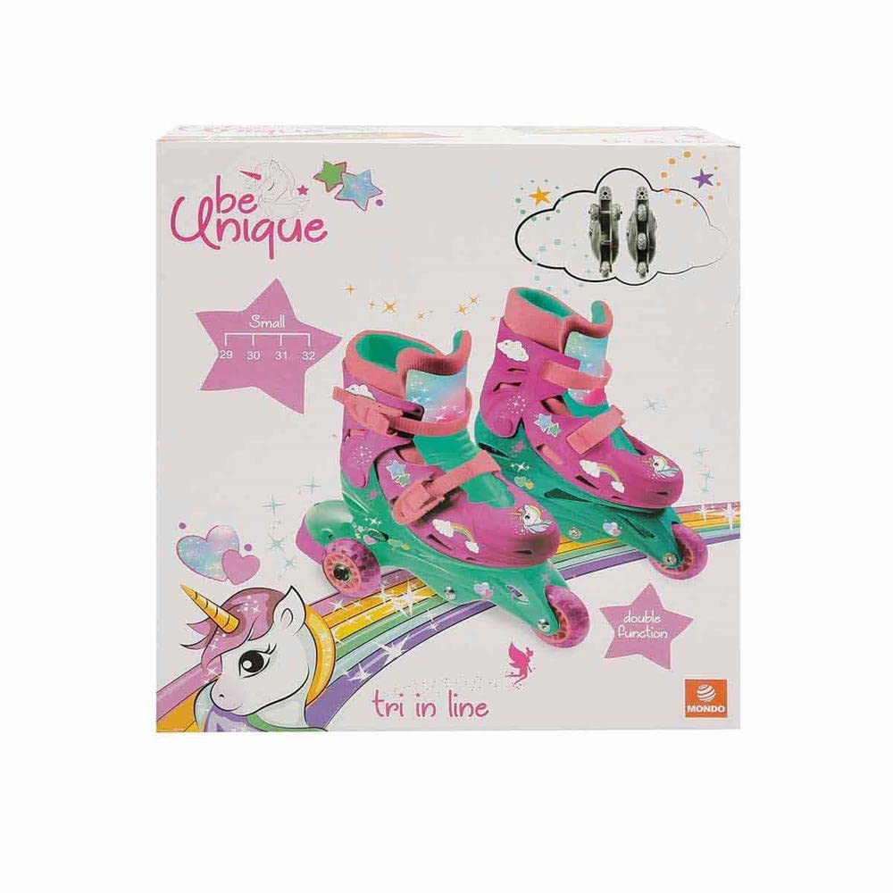 UNICORN INLINE SKATES Pattini in linea doppia funzione Size "S" dal 29 al 32