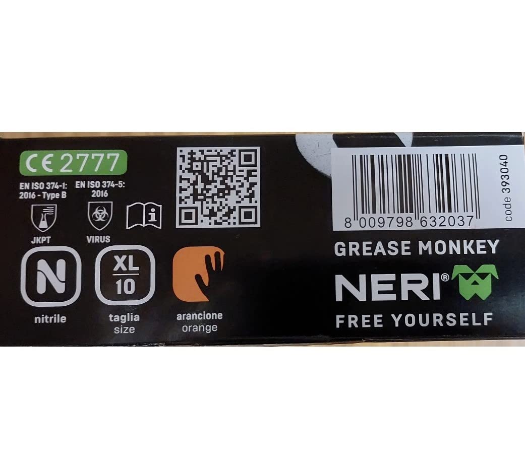 Mvtek 309101340, Handschuhe off.nitr Grease Monkey Unisex, Taille Unique