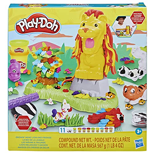 Play-Doh Leo Criniera & Friends - Set da gioco con tema animale, per ragazzi e ragazze, giocattolo per bambini