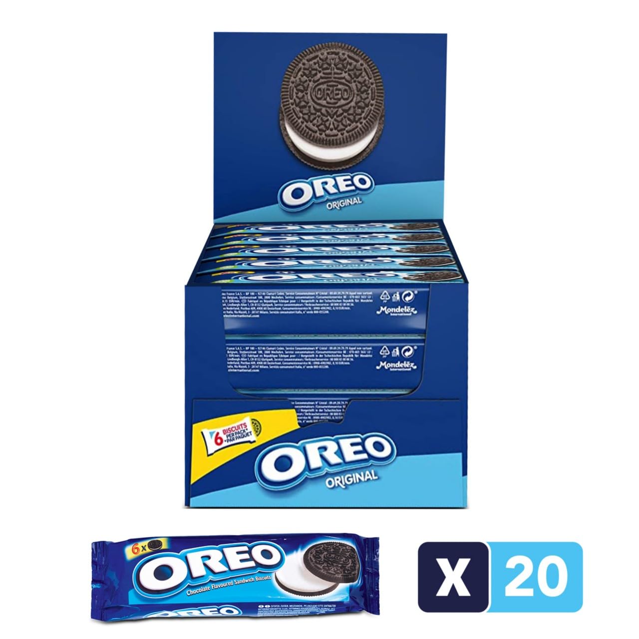 Confezioni Biscotti Oreo Classic 66 gr. - [Pack of 20]