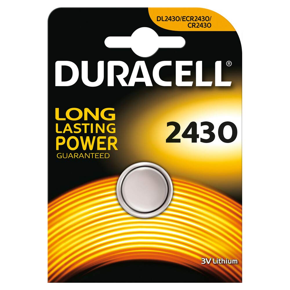 Duracell - Pila a bottone al litio “Electronics” CR 2430 3 Volt (Confezione da 1)