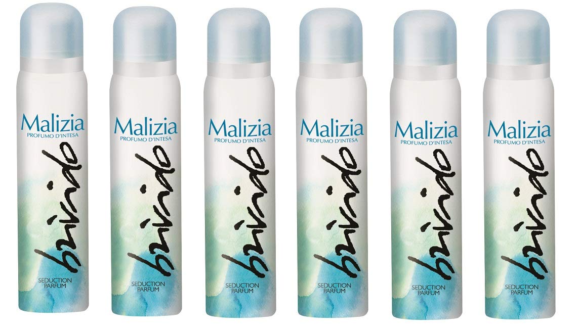 MALIZIA Donna Brivido deo 6 X 100 ML seduction profumo deodorante spray donna