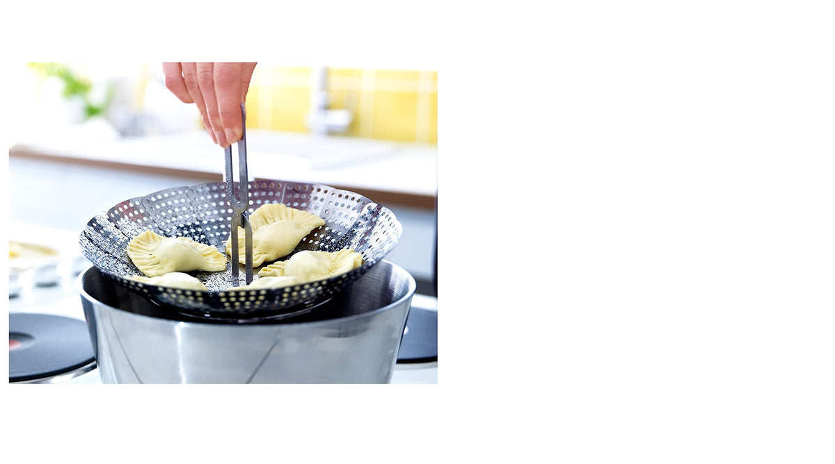 Ikea Stabil in vaso, inserto per cottura a vapore di verdure carne pieghevole in acciaio INOX da cucina dieta