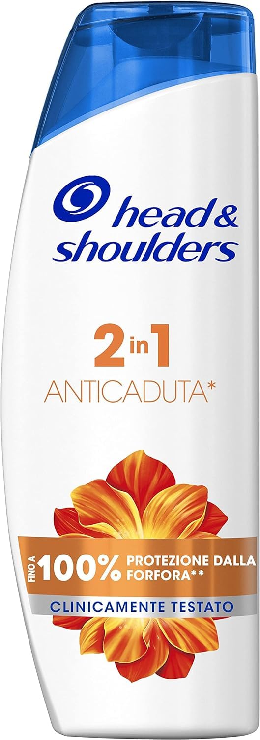 Head & Shoulders Antiforfora Shampoo e Balsamo 2in1, Anticaduta Dovuta a Rottura, Protezione dalla Forfora per Cute e Capelli, Con Microbioma Bilanciato, Clinicamente Provato, 225 ml