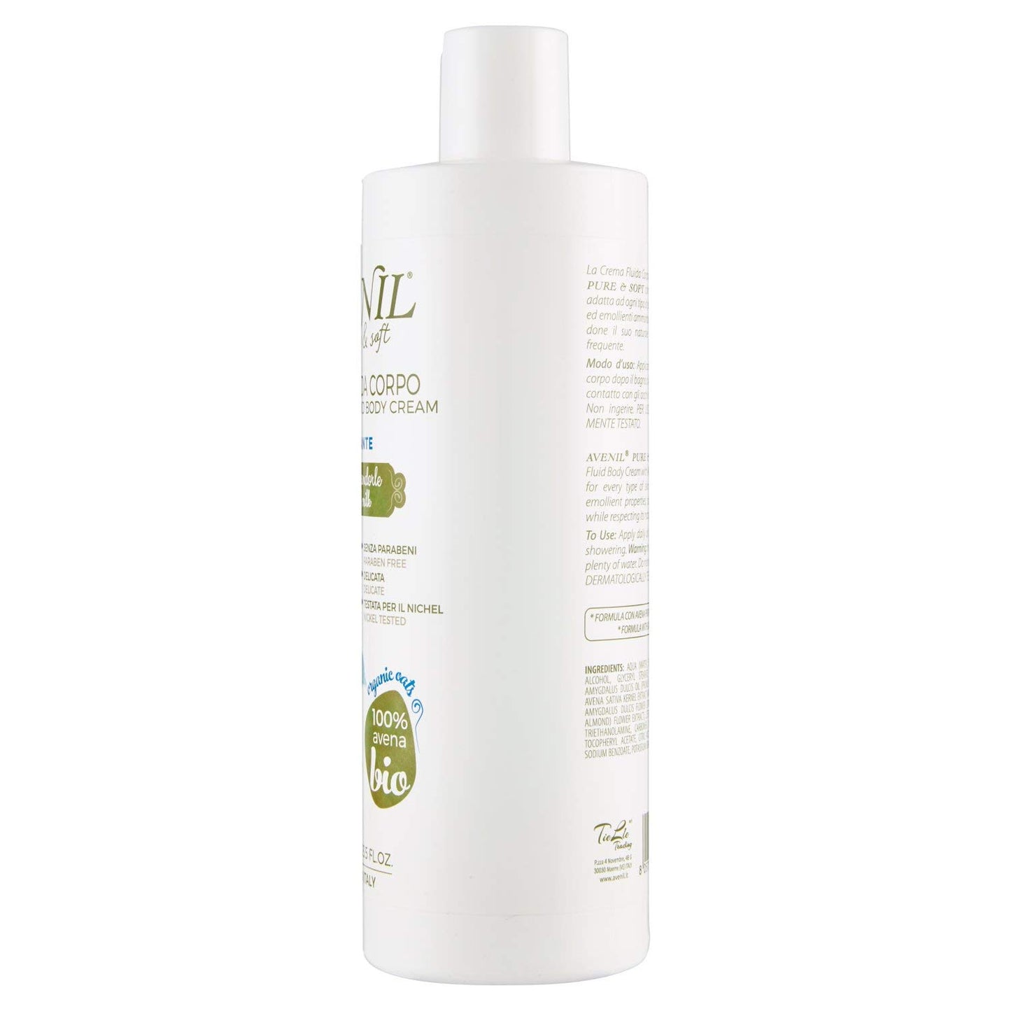 Avenil pure & soft Crema Fluida Corpo Idratante latte di mandorle 400 ml