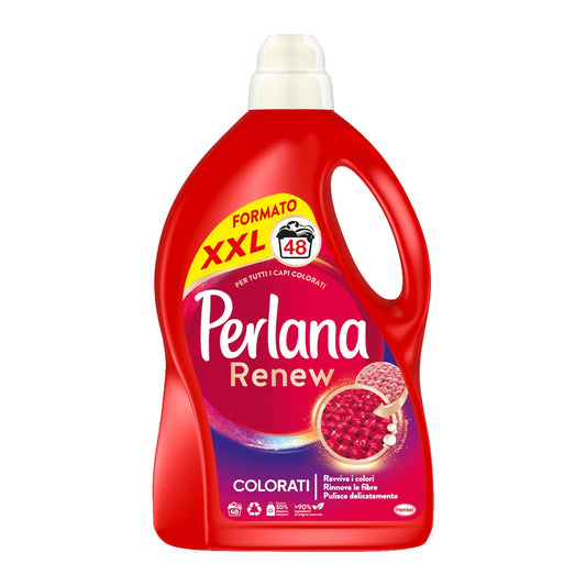 Perlana Renew Liquido Colorati, ottimale per tutti i capi colorati, confezione singola da 48 lavaggi