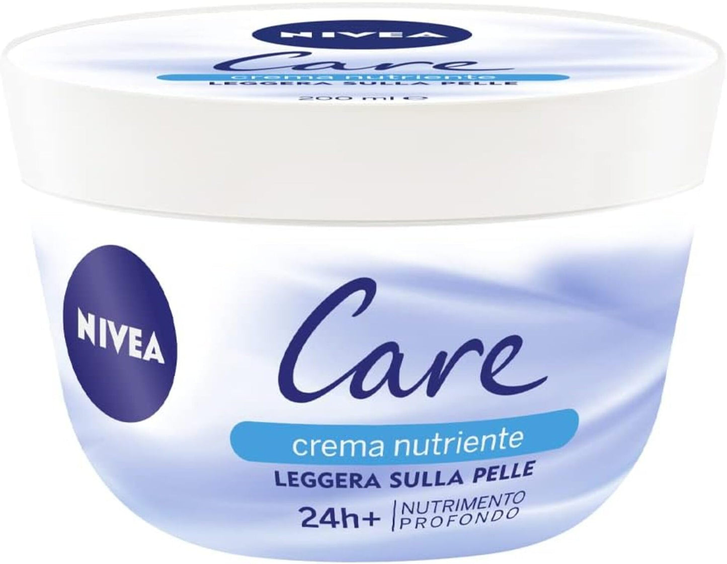 NIVEA Care Nutrimento Profondo 3 x 200 ml, Crema viso, corpo e mani nutriente leggera, Crema mani multiuso, Crema corpo con Microsfere di Cera a Idrodispersione