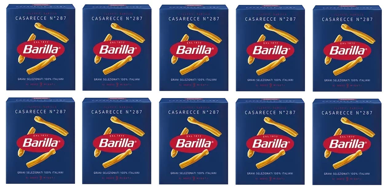 Barilla 10 x casarecce No. 287 Italian Pasta 500 g Pack